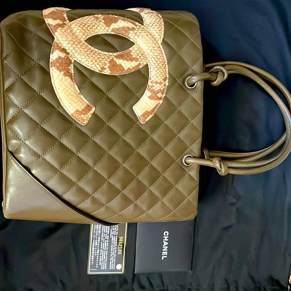Chanel Cambon with python CC